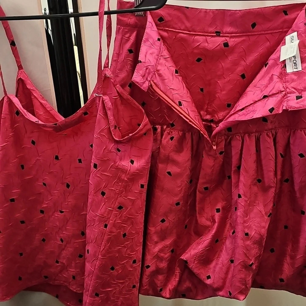 80s, Funky, Pink, Bubble, Skirt, Vintage, Retro, Casual, Dance, Party, Holiday